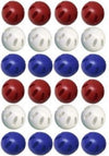 WIFFLE® Ball USA Bulk Pack of 24 Balls Includes 8 Each Patriotic Red White and Blue Balls for Backyard Fun with Kids and Adults -American Made Ball