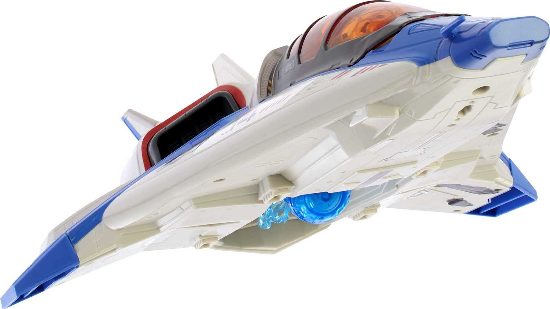 Mattel Disney Pixar Lightyear Toys, Fighter Jet-Style Spaceship, 15 Inches with Projectile Net Feature, Capture and Protect Mission, Collectible Gift
