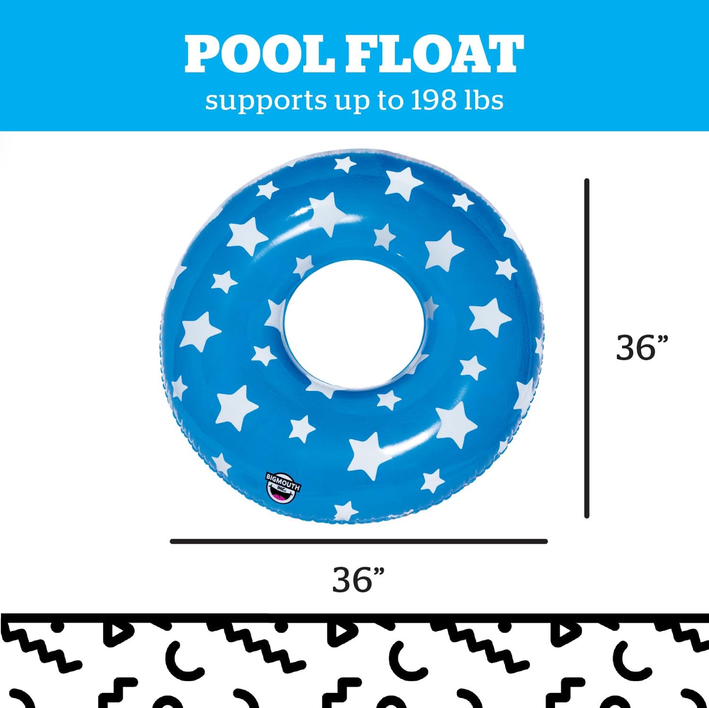 Patriotic Stars Pool Float, Red White and Blue