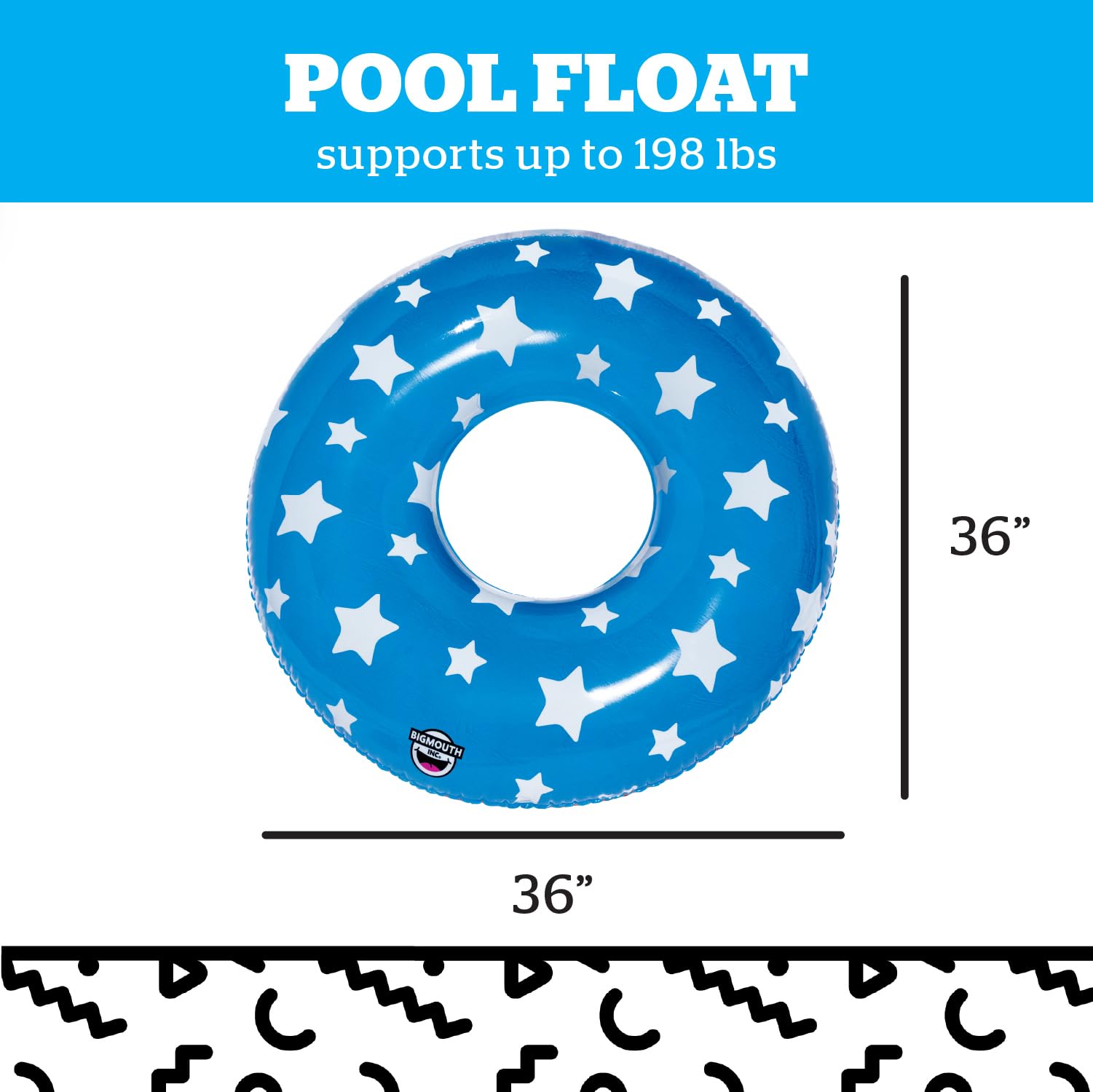 Patriotic Stars Pool Float, Red White and Blue
