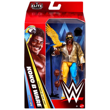 Mattel WWE Elite Action Figure & Accessories, Series #125 Set, 6-inch Collectible Koko B. Ware with 25 Articulation Points & Swappable Hands
