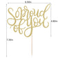 Qertesl So Proud of You Cake Topper,2026 Graduation Cake Topper
