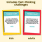 Who Knows More? Kids or Adults, The Ultimate Trivia Game for Kids, Teens and Adults - A Fun Family Party Game