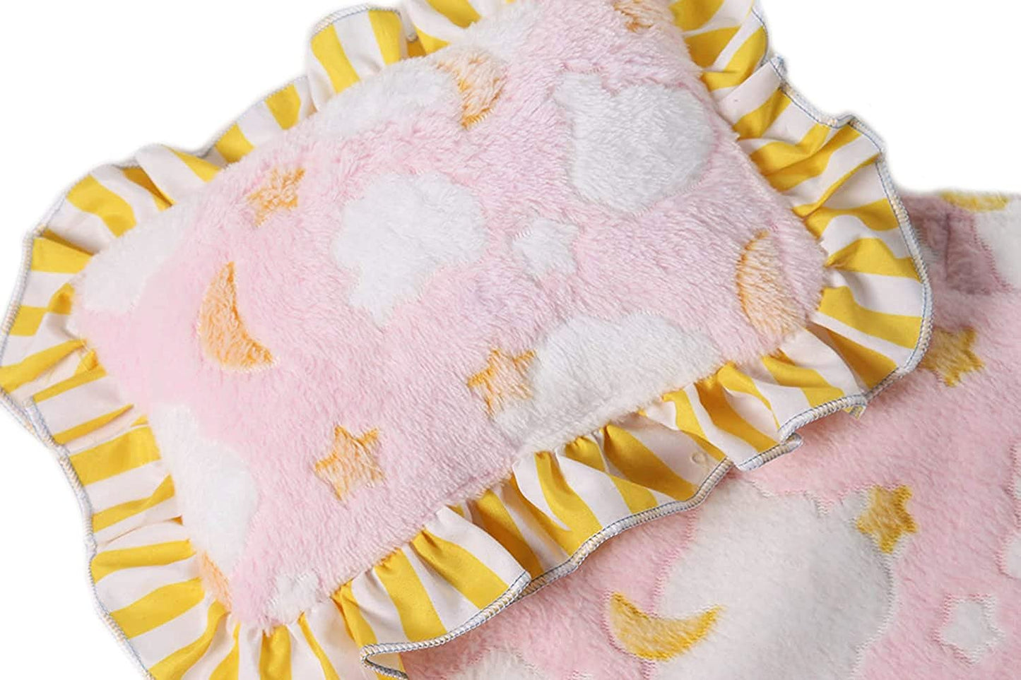 Baby Whitney Pink Clouds Doll Blanket & Pillow