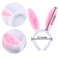Jashem Plush Bunny Ears Hairbands 6 Pieces Cute Bunny Ears Headband Rabbit Ear Bunny Costume for Easter