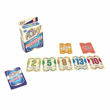 Flip 7: with a Vengeance, Addictive Press Your Luck Game, New Special Action Cards & Negative Modifiers, Sequel to the Classic Fast-Paced, Easy