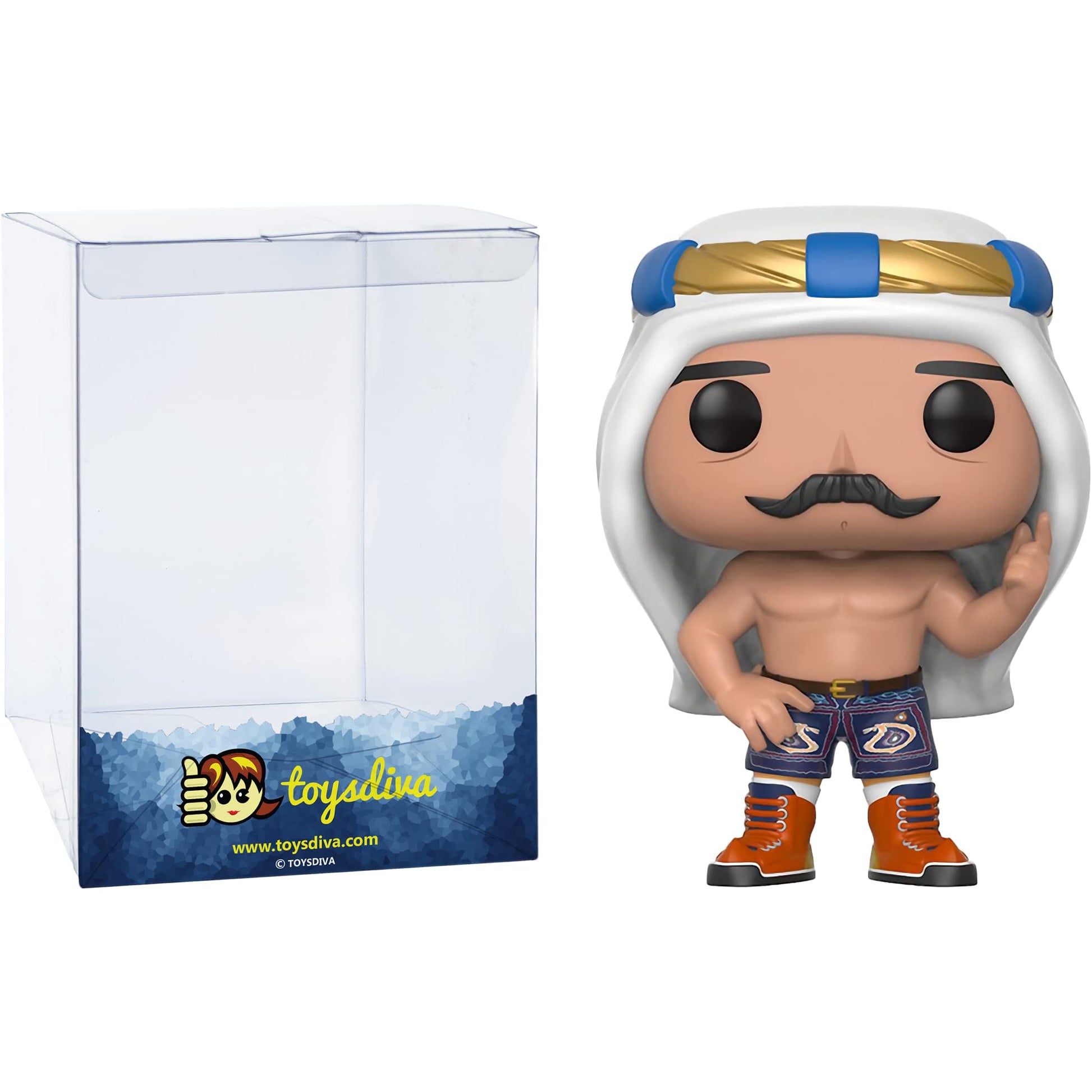 Funko I r o n Sheik: P o p ! Vinyl Figurine Bundle with 1 Compatible 'ToysDiva' Graphic Protector (043-14256 - B)