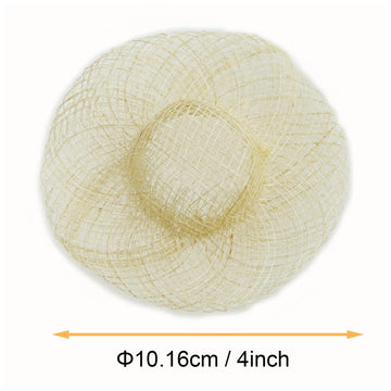 XGNG 6PCS 4 Inches Miniature Doll Hats Mini Imitation Straw Knitting Hats for Dollhouse DIY Craft Decoration Accessories