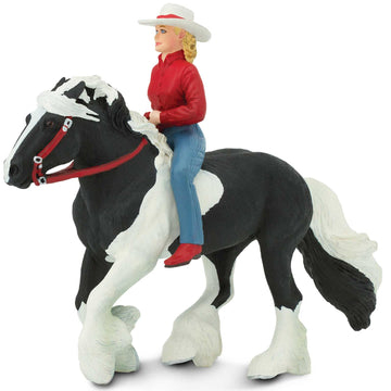 Safari Ltd. Audrey on Streaming Light Toy Set - Lifelike Horse Rider Figurine -Educational Toy for Boys, Girls, and Kids Ages 3+