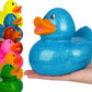 The Dreidel Company Giant Glitter Rubber Duck Toy with Sound Assortment Duckies for Kids, Bath Birthday Gifts Baby Showers Summer Beach and Pool