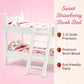 Z MAYABBO Wooden Dollhouse Furniture of Baby bunk Bed with Ladder for Miniature Dollhouse Accessories - 1/12 Scale