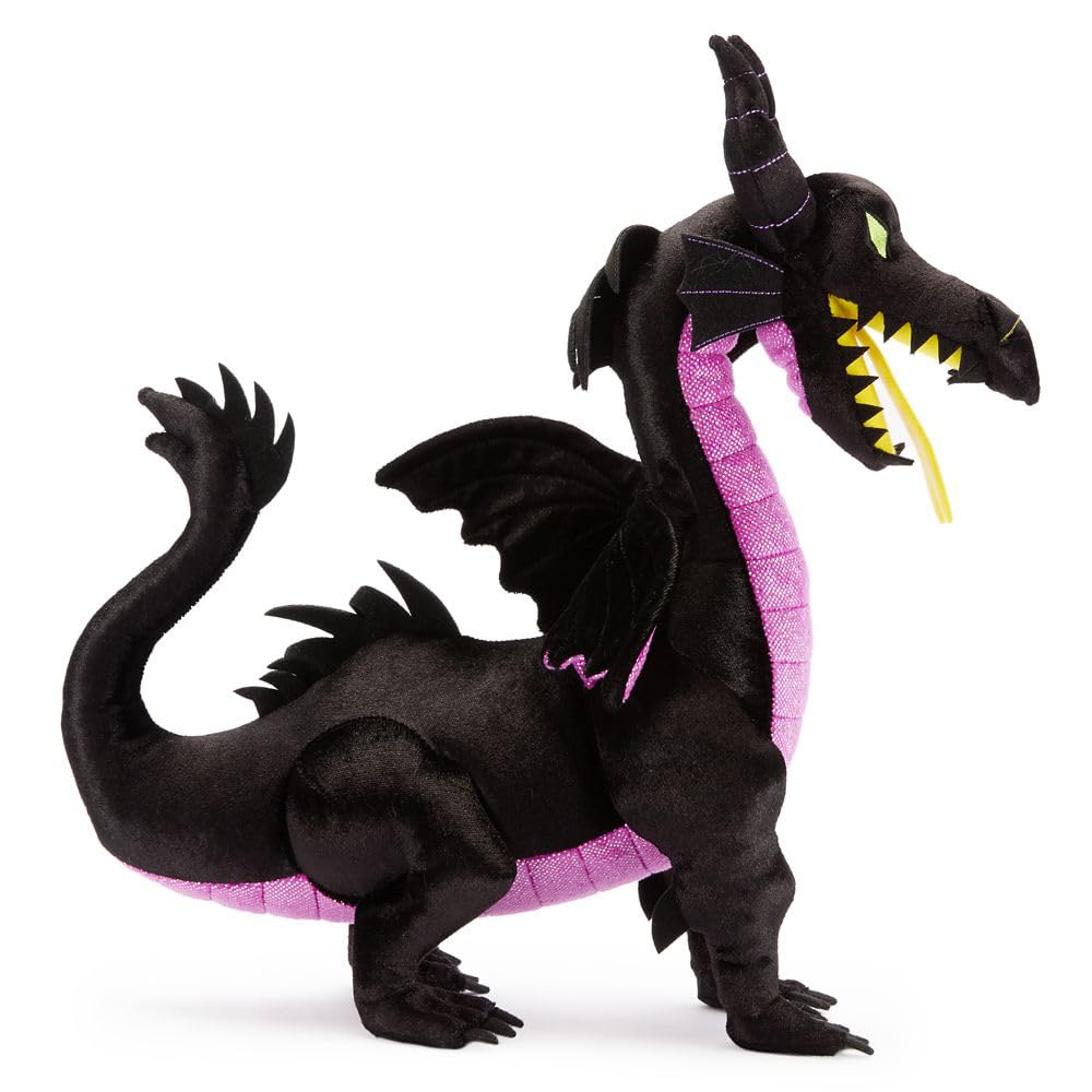 Disney Store Official Maleficent Dragon Plush - Dragon Stuffed Animal - Soft Disney Plush Toys with Embroidered Features & Iridescent Accents - Plushy
