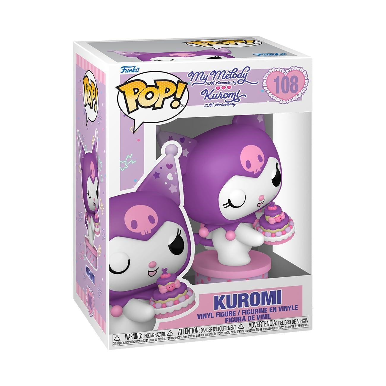 Funko Pop! Sanrio: Kuromi 20th Anniversary - Kuromi - Collectable Vinyl Figure - Gift Idea - Official Merchandise - Toys for Kids & Adults - Sanrio