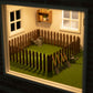 35 Inches Brown Mini Fairy Garden Fence, Micro Landscape Miniature Ornaments for Dollhouse, Crafts, Diorama Project, Plant Pot DIY