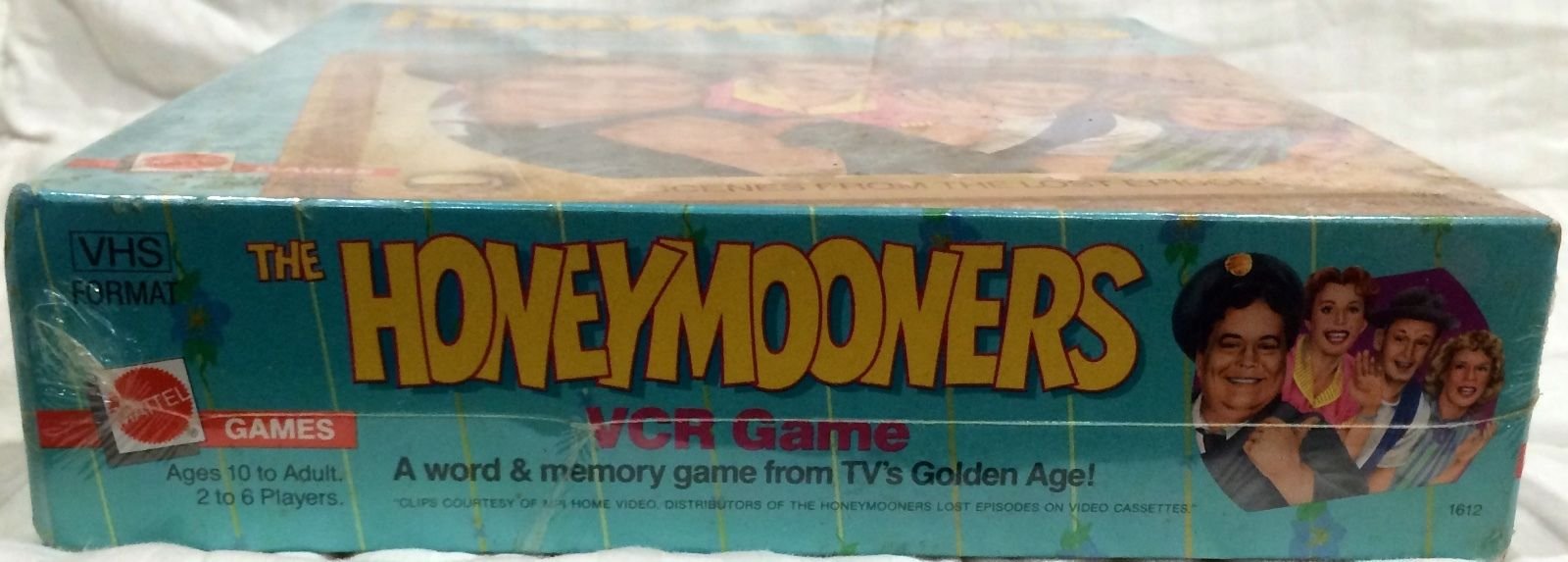 The Honeymooners VCR game. A word & memory game from TV's Golden Age!