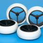 Tamiya Narrow Large Dia Wheels w/White Arched TAM15414