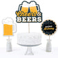 Big Dot of Happiness Cheers and Beers Happy Birthday - Birthday Party Centerpiece Sticks - Table Toppers - Set of 15