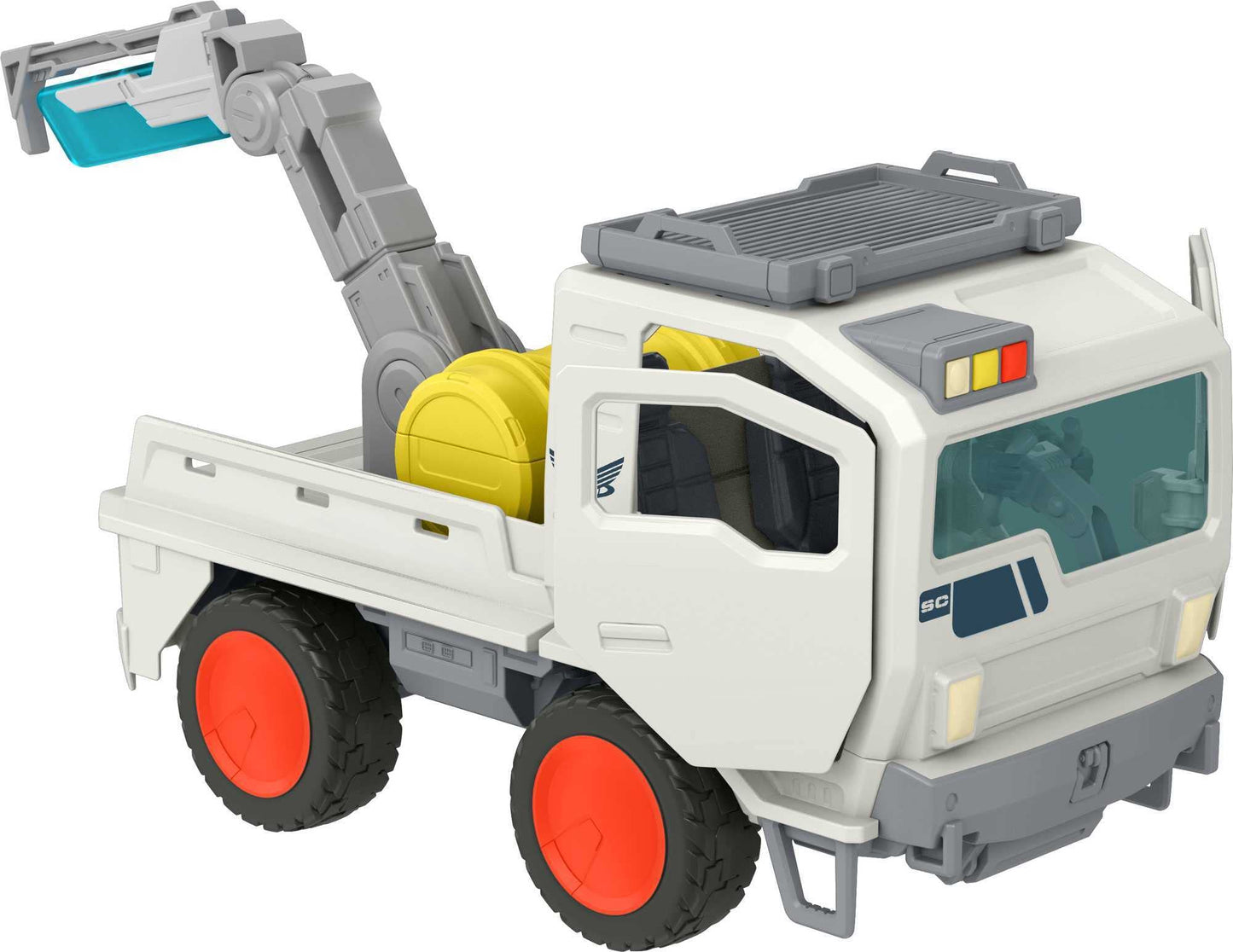 Mattel Disney and Pixar Lightyear Base Utility Vehicle, Toy Truck with Rolling Wheels & Workable Parts, 10.5-inches Long with Room for 4 Figures in