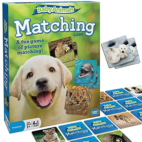 Wonder Forge Baby Animals Matching Game - Engaging Memory Booster | Age 3 to 5 | Fast-Paced, Fun & Educational | Ideal Gift for Easter