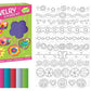 Peaceable Kingdom Sticker Crafts Make My Own Foil Art Sticker Jewelry Kit for Kids