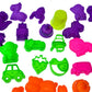 50 Ps Deluxe Sand Molds Tools Set, Sandbox Toddlers Toys, Beach Sand Castle Building, Indoor Outdoor Sensory Kids Play - Safari Animals, Mini Castles