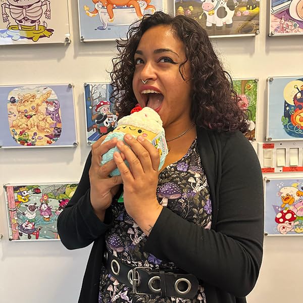 Squishable - Snugglemi Snackers Madame Cupcake - Comfort Food Collection - 6.5 in - Soft Toy Collectible Stuffed Animal - Beans