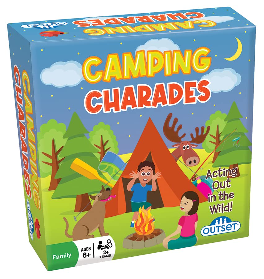 Camping Charades - A Family Fun Game for Acting Out in the Wild - Contains 110 Cards for 2 or More Teams Ages 6 and up