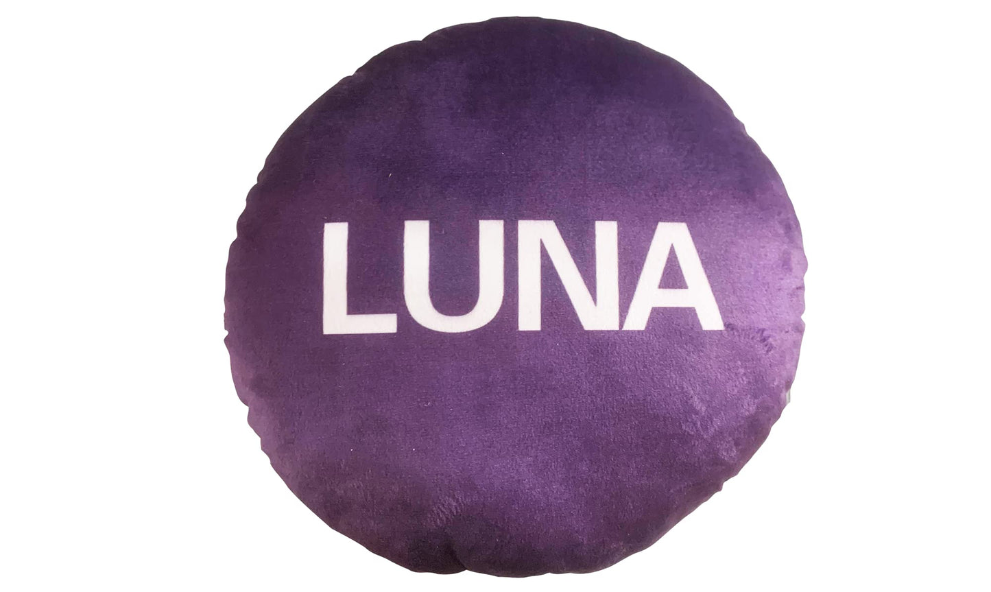 Terra Luna Pillow - Round Stuffed Plush Crypto Pillow by BlockCraft.Shop Luna Plush Pillow