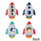 Big Dot of Happiness Blast Off to Outer Space - Astronaut Decorations DIY Rocket Ship Baby Shower or Birthday Party Essentials - Set of 20