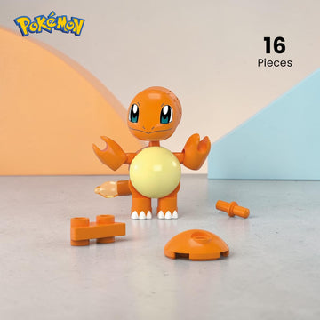 Pokemon Mega Construx Poke Ball 16-Piece Building Set | Charmander