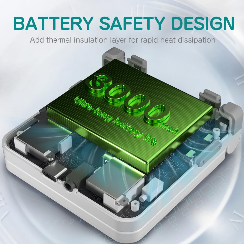 Miyoo Flip V2 Retro Handheld Gaming Console with Quiet Hinge, 3.5" 640*480 IPS Screen Dual System with 30+ Emulator Portable Video Game Hand Held