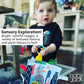 Baby Jack & Co 8x8” Learning Lovey Chicago Illinois Tag Toys for Babies - Baby Crinkle Toys - Soft & Safe - Learn USA Cities and Shapes - Ideal Baby