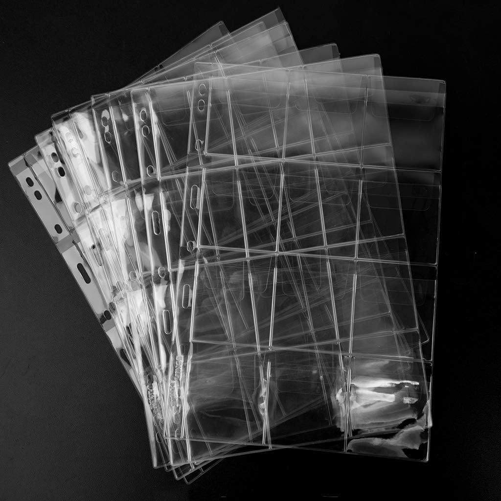 Coin Collecting Pages 5 Sheets 12 Pockets Standard 9Hole Coin Pocket Inserts Collecting Sleeves for Coins Uncle Paul CS03512