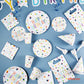 amscan 9906349 - Confetti Birthday Party Paper Table Cover - 1.15m x 1.75m