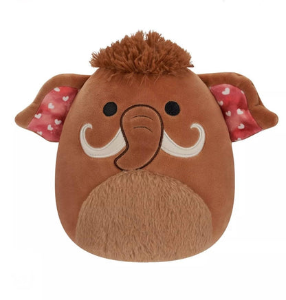 Squishmallow 8" Chienda The Brown Wooly Mammoth with Heart Ears Valentine's Day Plush- Officially Licensed Kellytoy - Collectible Soft & Squishy Toy -