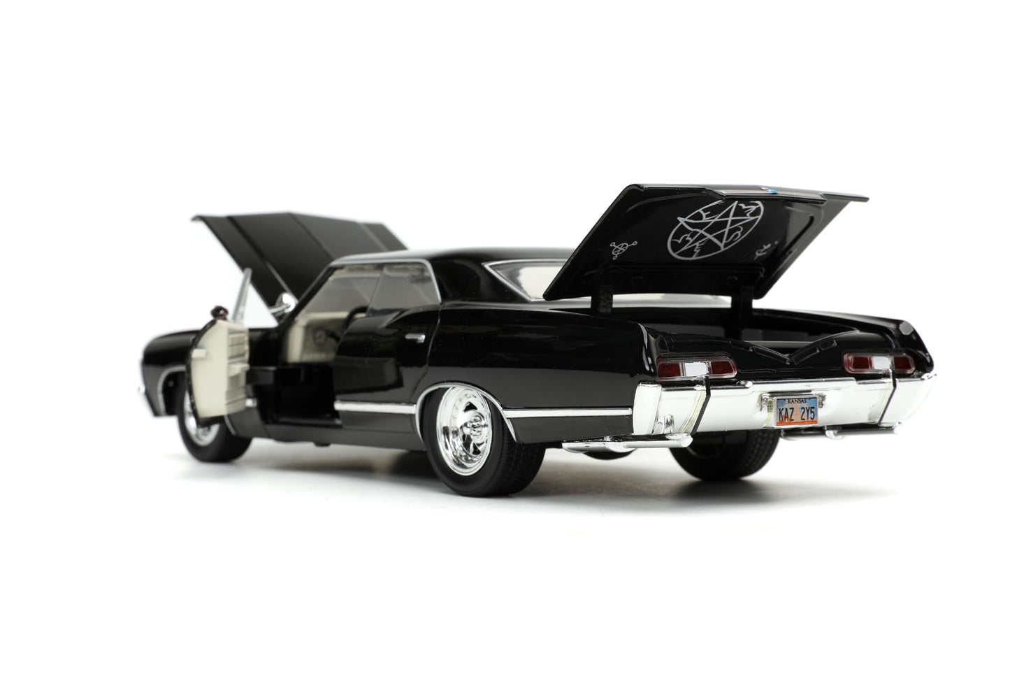 Jada Supernatural 1:24 1967 Chevy Impala Die-cast Car w/Dean Winchester Die-cast Figure, Toys for Kids and Adults