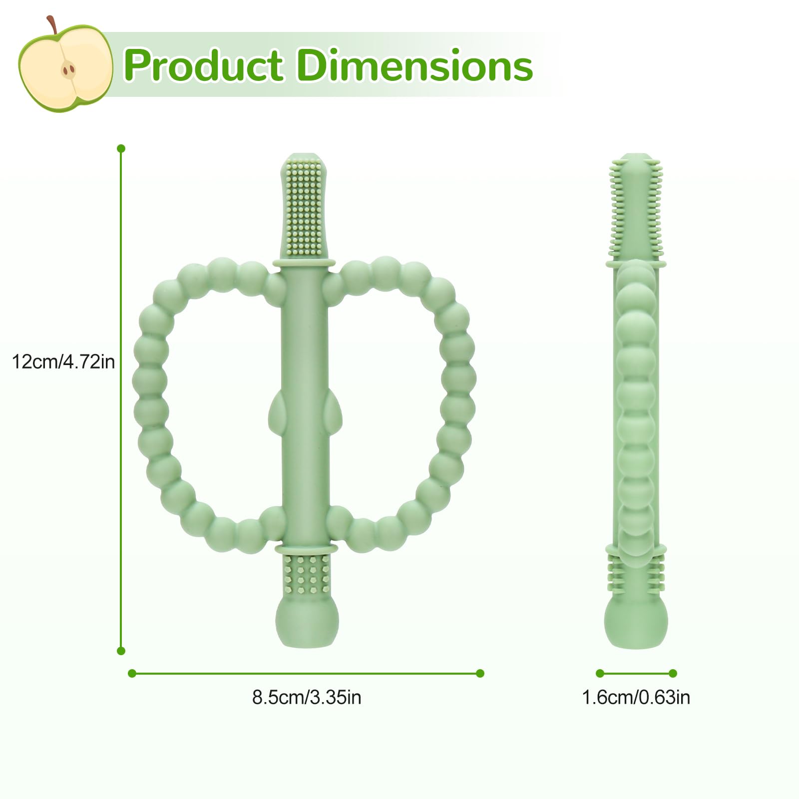 Baby Teething Toys for Babies 0-36 Months - Anti-Choking Design, Teething Relief for Straws Sticks, Chew Straw Sensory Toy for Infant Toddlers