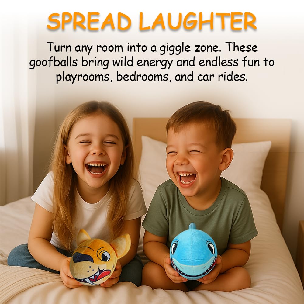 ChuckleHeadz T-Rex Dinosaur Plush Toy - Funny Interactive Animal Plushie with Silly Giggling, Laughing, and Farting Sounds, Hilarious Prank Gag Gift
