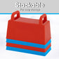 Superio Snow Brick Maker Igloo Fort Block Form Outdoor Winter Snow Toys Sand Castle Building Kit for Adults and Kids Sandbox, Beach, Sand Toys (Red)