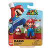 Jakks Pacific Super Mario 4" Articulated Mario Action Figure with Super Mushroom