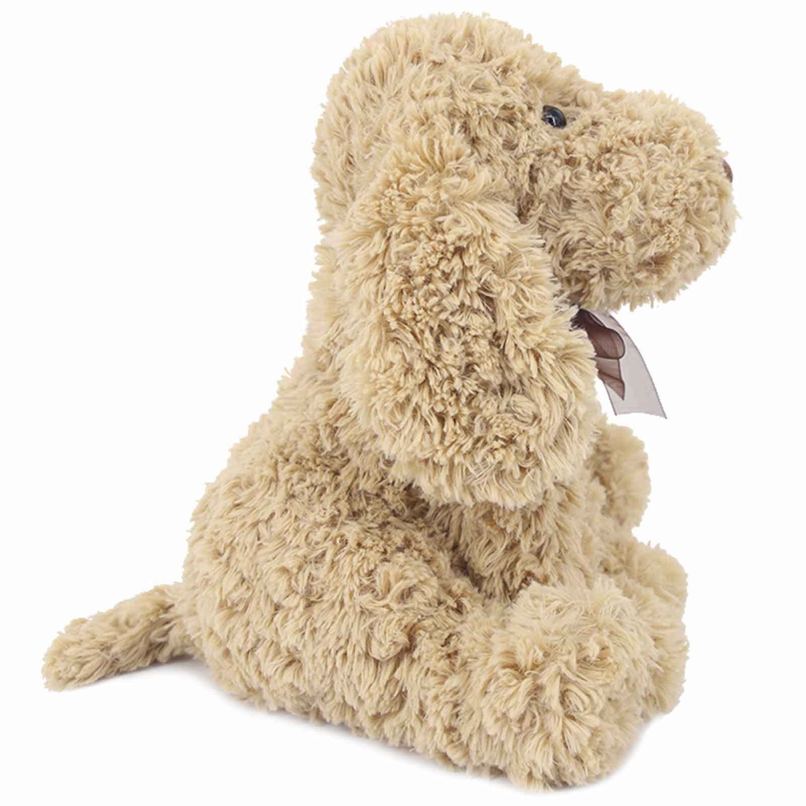 WEIGEDU Poodle Puppy Goldendoodle Stuffed Animal, Golden, 11.8 inch