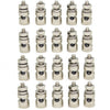 Hobbypark 25-Pack Adjustable D2.1mm Pushrod Connector Linkage Stoppers RC Model Airplane Replacement