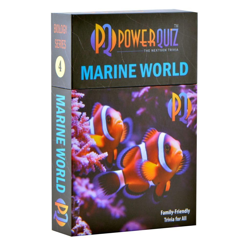 POWERQUIZ Marine World Biology Trivia Game for Kids & Adults