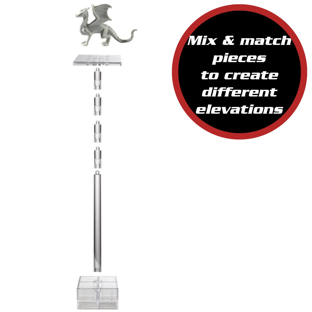 Monster DND Adventure Terrain Combat Risers for Flying Miniatures, 2 Pack