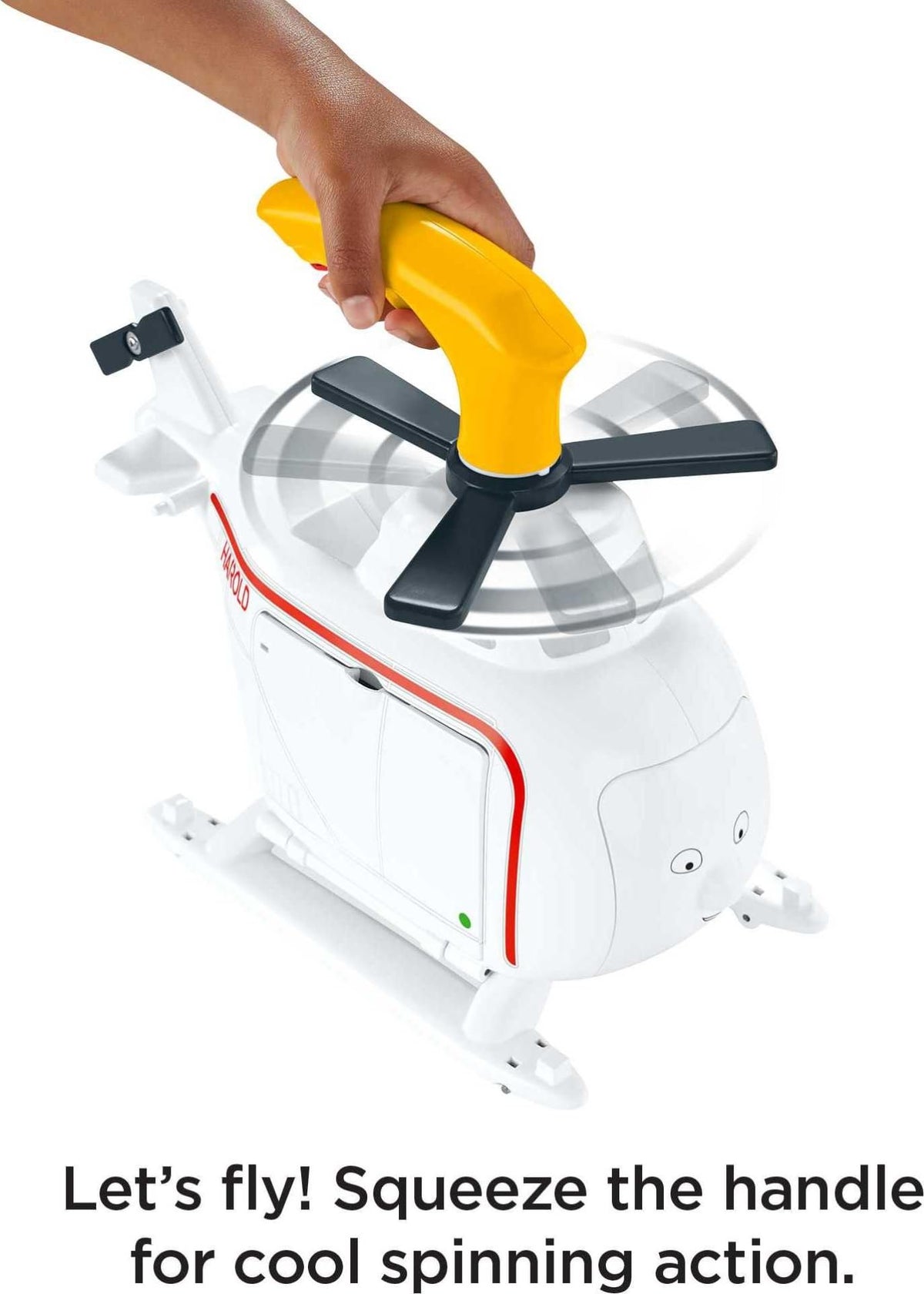 THOMAS & FRIENDS Press 'n Spin Harold, Toy Helicopter with Spinning propellers for Preschool Kids Ages 3 Years & Older