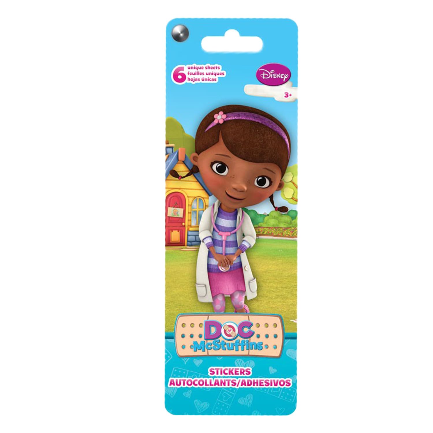 Disney Doc McStuffins Mini Figures - Toy Bundle with 4 Cupcake Topper Figurines Including Lambie, Stuffy, and More Plus Stickers | Doc McStuffins
