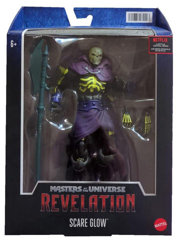 Masters of the Universe Masterverse Scare Glow Action Figure with Glow-in-The-Dark Head & Accessories, 7-inch Motu Collectible Gift for Fans 6 Years