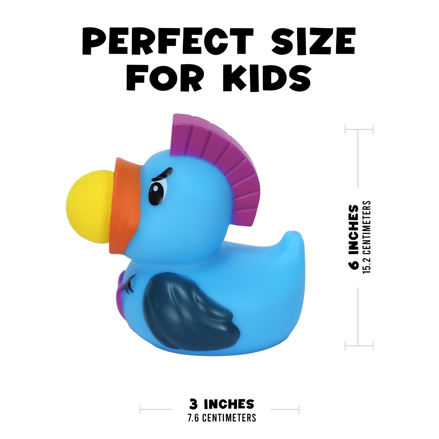 Hog Wild Duck Popper 3-Pack (Classic, Ninja, Punk) - Squeeze-to-Shoot Foam Ball Blasters, Launches up to 20 ft, Includes 12 Foam Balls - Fun Desk Toy