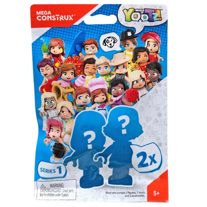 Mini Collectible Figure Set Inspired by World of Yootz! ~ Unopened Blind Bag ~ Each Bag Contains 2 Figures ~ Most Bags Contain 2 Figures, 1 Block and