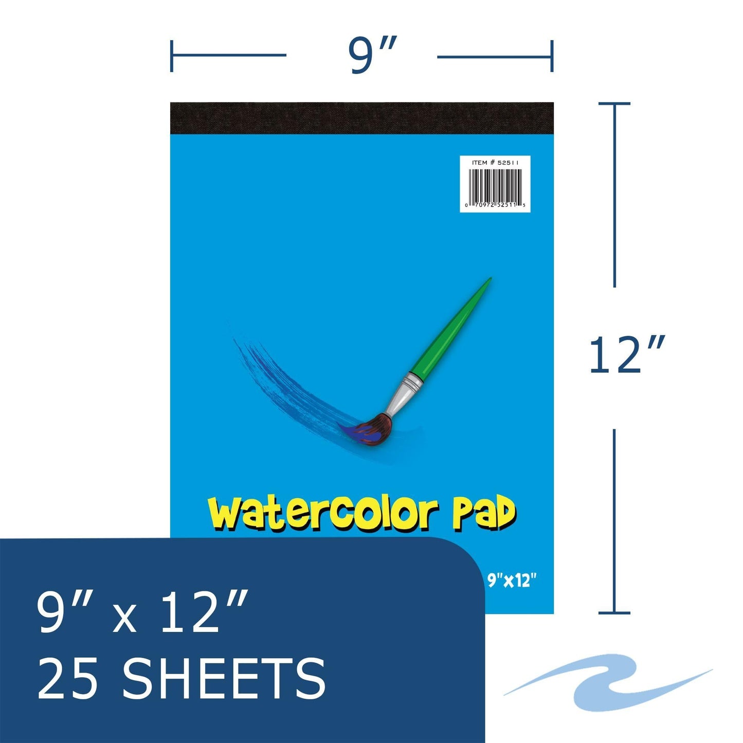 Roaring Spring Kid's Art Variety Pack, One Each - Doodle Pad, Drawing Pad, Sketch Book & Watercolor Pad, 4 Art Pads